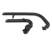 For Yamaha For Virago 250 XV125 125 XV XV250 Motorcycle Full Muffler Exhaust System Pipe+Silencers Stainless Motorcycle Exhaust Pipe Muffler(Black)