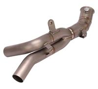 For Yamaha For YZF R1 2009-2014 Pipe Motorcycle Exhaust Escape Modified Catalyst Mid Link Eliminator Enhanced Muffler Motorcycle Exhaust Muffler Pipe(Titanium Alloy)