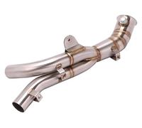 For Yamaha For YZF R1 2009-2014 Pipe Motorcycle Exhaust Escape Modified Catalyst Mid Link Eliminator Enhanced Muffler Motorcycle Exhaust Muffler Pipe(Stainless Steel a)