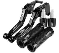 for Yamaha FZ1 FAZER FZ-1 2005 2004 2003 2002 2001 Motorcycle Accessories Handles Adjustable Brake Clutch Levers Handlebar Grips Replace(Black 1)