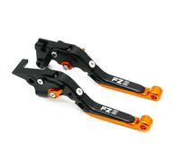 for Yamaha FZ8 2011-2020 Motorcycle Adjustable Folding Extendable Brake Clutch Levers Handle(Orange)