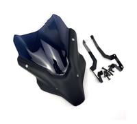 For YAMAHA Motorcycle Windshield Motorcycle Screen Extender | For MT07 MT-07 FZ07 2021 2022 Paragraph Length Windscreen Aluminum Kit Deflector Fairing Cover(Short smoked)