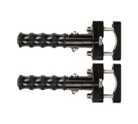 For Yamaha TDM 900 FZ07 MT07 FZ09 MT09 FZ1 FZ8 SR400 R6 Front Footrest Rotatable Highway Pegs Motorcycle Footpeg 22-28mm(BLACK)