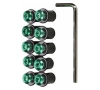 For YAMAHA TDM850 1991-2020 TDM900 2004-2015 Bodywork Screws Motorcycle Windshield Bolts Fairing Mountings Windscreen Fairing Bolt Kit(Green)