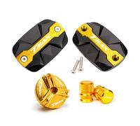 For YAMAHA TMax 560 TMAX 530 500 TMax530 SX DX TECH MAX TMAX560 Motorcycle CNC Front Brake Fluid Reservoir Cover Oil Filler Cap(4PCS-Gold)