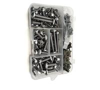 For YAMAHA XSR 700 900 TDM900 YBR125 YZF R15 XT660 MT125 Bodywork Screws Motorcycle Fairing Bolts Nuts Kit Fastener Clips fairing fasteners clips(Titanium)