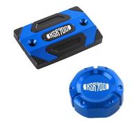 For Yamaha XSR900 XSR 900 2015-2022 Motorcycle CNC Aluminum Rear & Front Brake Fluid Reservoir Cap Cylinder Cover(A Set Blue)