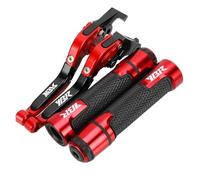 for Yamaha YBR 125 250 YBR125 YBR250 2005-2014 YBR Motorcycle Folding Adjustable Brake Clutch Levers Handlebar Grips Handle Bar(Design G)