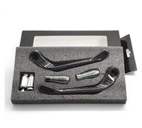 For Yamaha YBR250 CNC Aluminum Handlebar Guard Motorcycle Brake Clutch Lever Hand Protector Accessories Handguard Brake Clutch Lever(Titanium B)