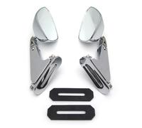 For Yamaha YZF R1 1998-2009 R6 1999-2009 R6S 2006-2009 Motorcycle Diamond Shape Rearview Mirrors(Chrome)