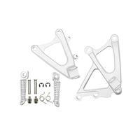 For YAMAHA YZF R1 2009 2010 2011 2012 2013 2014 Motorcycle Front Rear Rider Foot Pegs Foot Rest Pedal Footrests Brackets CYPMDW(Silver)