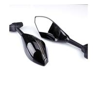 For Yamaha YZF R1 R6 2000-2008 R6S 2006-2008 1Pair Motorcycle Handlebar Rearview Mirror With Turn Signal Lights(Black 1)
