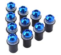For YAMAHA YZF R15 R25 R125 R1 600R R1M R1S YZF600R LS Bodywork Screws Fairing Wind Screen Screw Bolt Kit Windshield Nut Fairing Bolt Kit(Blue)