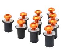 For YAMAHA YZF R15 R25 R125 R1 600R R1M R1S YZF600R LS Bodywork Screws Fairing Wind Screen Screw Bolt Kit Windshield Nut Fairing Bolt Kit(Orange)