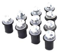 For YAMAHA YZF R15 R25 R125 R1 600R R1M R1S YZF600R LS Bodywork Screws Fairing Wind Screen Screw Bolt Kit Windshield Nut Fairing Bolt Kit(Silve)