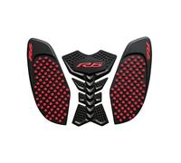 For Yamaha YZF R6 2008-2016 Models Motorcycle Rubber Tank Pads Anti-Slip Side Stickers Protectiv Accessories Suitable(Red Dot Full set)