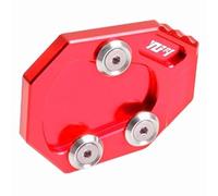For YAMAHA YZFR1 R1M 2009-2014 Kickstand Foot Side Stand Extension Enlarger Support Plate Pad(Red 2)
