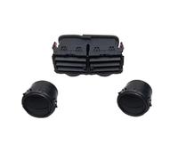 For Yaris 2008 2009 2010 2011 2012 2013 Center Dash AC Outlet Air Vent Panel Cover Replacement Dashboard Instrument Outlet Grille Car(3 pcs 1)