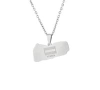 For Yemen Stainless Steel Map Pendant Necklaces Map Jewelry Gold Color Items for Bridal Women Man Party Gifts Earrings Sets Round Ball Jewelry (Model 9)
