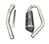 For YFZ R15 MT-15 2008-2017 R 15 MT15 Full Set Modify Exhaust Muffler Silencer Middle Link Pipe Stainless Steel(TYPE-D)