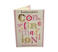 For You Goddaughter On Your Confirmation Lettering Design Religious Card