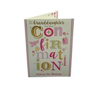 For You Granddaughter On Your Confirmation Lettering Design Religious Card