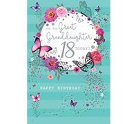 For You Great Granddaughter 18 18th Today Happy Birthday Card Lovely Verse