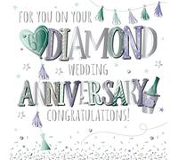 For you on your Diamond Wedding Anniversary, Congratulations Talking Pictures Large Anniversary Card - MWE60176/60