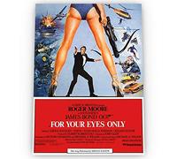For Your Eyes Only James Bond POSTER Glossy Borderless of Various Sizes & Frame Option (A2 size 23.4 x 16.5 Inch / 594 x 420 mm, 02)