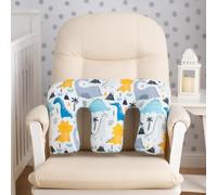 For Your Little One Breast Feeding Maternity Nursing Pillow Support | Mother & Baby Awards Shortlisted (Twin Pillow - Dino)