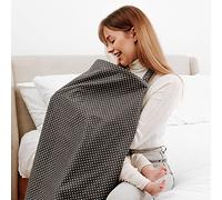 For Your Little One Breastfeeding Cover Apron, Breathable Cotton Nursing Cover, Full Coverage Privacy Breastfeeding Apron, Adjustable Neck Strap, Lightweight Feeding Cover White Stars