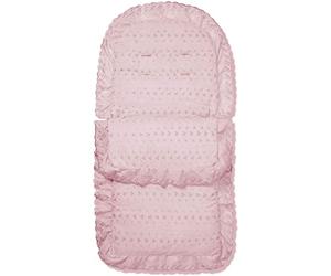 For Your Little One Broderie Anglaise Footmuff/Cosy Toes Compatible with Mountain Buggy - Pink