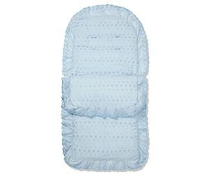 For Your Little One Broderie Anglaise Footmuff/Cosy Toes Compatible with My Child - Blue