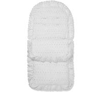 For Your Little One Broderie Anglaise Footmuff/Cosy Toes Compatible with Peg Perego - White