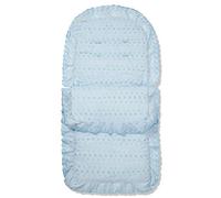 For Your Little One Broderie Anglaise Footmuff/Cosy Toes Compatible with Silver Cross Linear - Blue