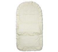 For Your Little One Broderie Anglaise Footmuff/Cosy Toes Compatible with Valco Snap Duo - Cream