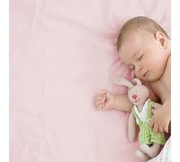 For Your Little One - Fitted Sheets 100% Cotton Jersey Hypoallergenic Bed Sheet | Fully Elasticated Skirt | Breathable | Easy Care | Pack Of 2 - (Pink, Crib (90 x 40cm))