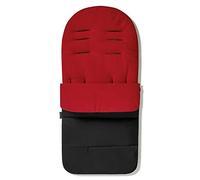 For Your Little One Premium Footmuff/Cosy Toes Compatible with Peg Perego - Fire Red - Fits All Models