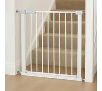 For Your Little One Pressure Fit Safety Stair Gate - No Screws Needed | One-Hand Opening | Secure Baby & Pet Gate for Stairs, Doorways & Hallways (White, 107-114 cm Door Width)
