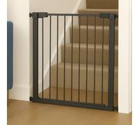 For Your Little One Pressure Fit Safety Stair Gate - No Screws Needed | One-Hand Opening | Secure Baby & Pet Gate for Stairs, Doorways & Hallways (Grey, 107-114 cm Door Width)