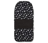 For Your Little One Snuggle Summer Footmuff Compatible with Baby Elegance - Black Star - Fits All Models
