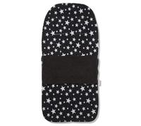 For Your Little One Snuggle Summer Footmuff Compatible with Baby Jogger - Black Star - Fits All Models