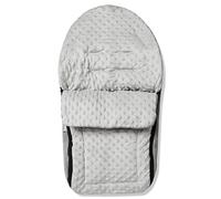 For Your Little One Universal Dimple Car Seat Footmuff/Cosy toes - Fits All 3 And 5 Point Harnesses - Grey