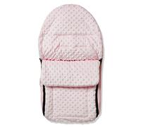 For Your Little One Universal Dimple Car Seat Footmuff/Cosy toes - Fits All 3 And 5 Point Harnesses - Pink