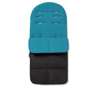 For Your Little One Universal Footmuff Cosy Toes Fleece Lined Deluxe Snuggly Fitting for All Pushchairs Strollers Prams Buggys Baby Jogger 100cm (Turquoise, Premium)
