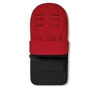 For Your Little One Universal Footmuff - Deluxe Fleece Lined Cosy Toes, Snug Fit for All Pushchairs, Strollers, Prams & Buggies, Jogger | Compatible with Ickle Bubba (Premium, Red)