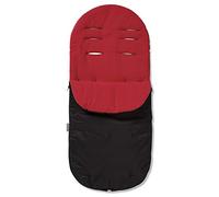 For Your Little One Universal Footmuff - Deluxe Fleece Lined Cosy Toes, Snug Fit for All Pushchairs, Strollers, Prams & Buggies, Jogger | Compatible with Venicci (Standard, Red)