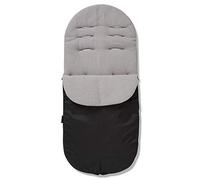 For Your Little One Universal Footmuff - Deluxe Fleece Lined Cosy Toes, Snug Fit for All Pushchairs, Strollers, Prams & Buggies, Baby Jogger Compatible with Egg (Standard, Grey)