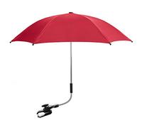 For Your Little One Universal Pushchair Parasol - Baby Stroller Sun Umbrella with 50+ UV Protection, Adjustable Clip-On Clamp, Fits Pram, Buggy & Infant Strollers (Red)