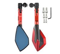 For YZF R15 V1-V2 V3 MT-15 MT-125 2012-2018 2019 2016 Rearview Mirrors Universal Motorcycle 10mm CNC Mirror Accessories(Red)